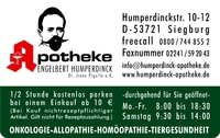 So sieht die Kundenkarte der Engelbert Humperdinck Apotheke aus.